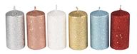 Kerst kaars 98720 verschillende kleuren 5.5 x 12 cm