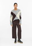 s.Oliver Culotte met suède-look en elastische tailleband donkerbruin
