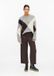 s.Oliver Culotte met suède-look en elastische tailleband donkerbruin
