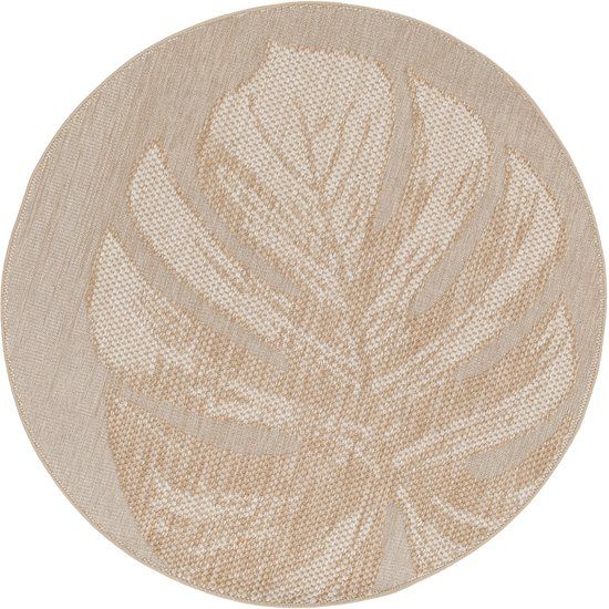 Garden Impressions Naturalis buitenkleed - Ø160 cm - blad taupe