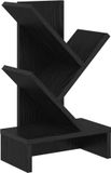 vidaXL Boomvormige boekenplank met 3 planken 30 x 18 x 48 cm Zwart eiken