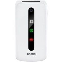 Brondi PRESIDENT - Functionele telefoon - dual-SIM - microSD slot - lcd-scherm - 240 x 320 pixels - rear camera 1,3 MP - wit