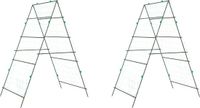 vidaXL Plantenklimrekken - 2 st - A-frame - staal