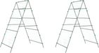 vidaXL Plantenklimrekken - 2 st - A-frame - staal