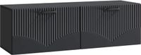 vidaXL Wandmontage TV-kast Zwart 98 x 31 x 30 cm Bewerkt hout