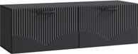vidaXL Wandmontage TV-kast Zwart 98 x 31 x 30 cm Bewerkt hout