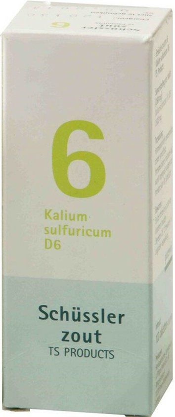 Pfluger Schussler Zout nr 6 Kalium Sulfuric D6 - 1 x 100 tabletten