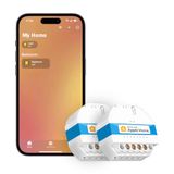 Meross Smart WiFi-lichtschakelaar, Slimme Lichtschakelaar met Timer, Spraakbesturing en Afstandsbediening, Werkt met Apple HomeKit, Alexa, Google Home en SmartThings, 1-Weg, 2 stuks