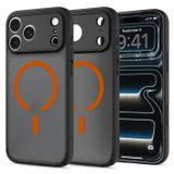 Spigen Ultra Hybrid MagFit Frost Black Orange Hoesje voor Apple iPhone 18 Pro Max / 17 Pro Max
