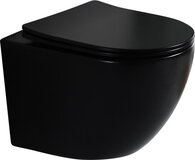 Mawialux Virginia Rimless Wall Hung Toilet - Soft Close - Matte Black