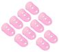 Protège-doigts antidérapants, 10 pièces, 30 mm, silicone, rose, taille XL