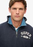 Superdry Athletic Essentials sweatshirt met halve rits - Heren - Truien