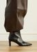 Manfield - Dames - Zwarte turtle print enkellaarsjes - Maat 42