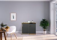 Respekta Levin Mini Keuken 100 cm Eiken/Grijs met Apparatuur