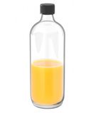 Merkloos / Sans marque Weckflessen Glazen flessen met schroefdop - Transparant - 1000 ml - Luchtdicht