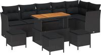 vidaXL Banc de jardin - Noir