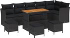 vidaXL Banc de jardin - Noir