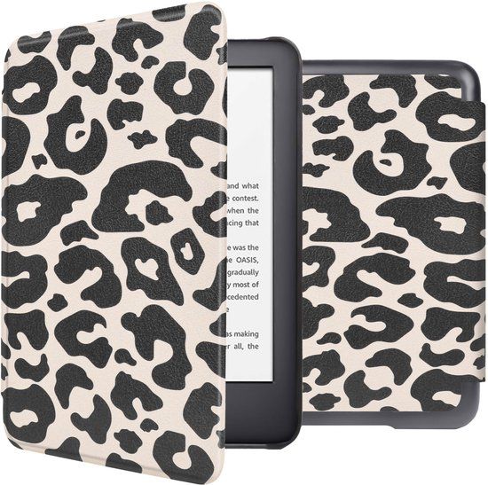 imoshion Ploonk B.V. Ereader Hoes - Geschikt voor Amazon Kindle (2022) 11th gen/Amazon Kindle (2024) - Leopard