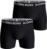 Björn Borg Cotton Stretch Boxershort Heren Zwart - 2 stuks