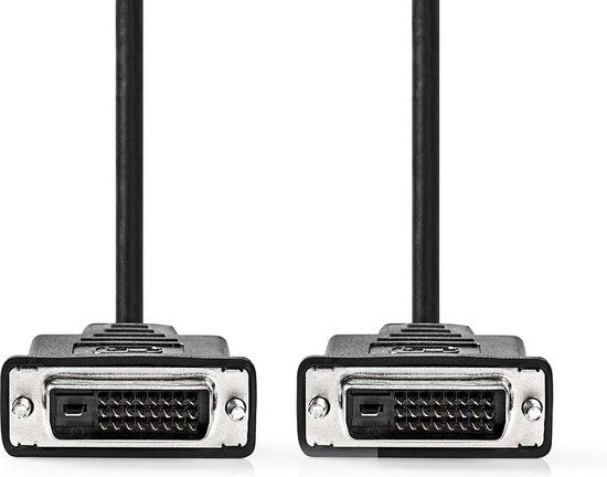 Nedis CCGL32001BK20 DVI-D kabel 2 m Zwart