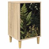 vidaXL Nachtkastje RHENEN Sonoma Eiken 36 x 33 x 60 cm Bewerkt hout