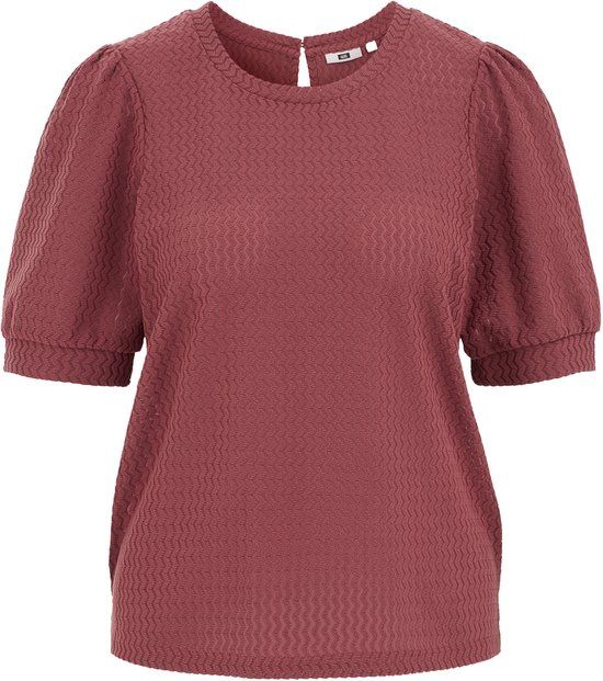 WE Fashion Dames T-shirt met structuur