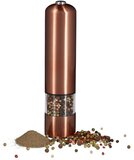 Relaxdays - elektrische pepermolen - automatische kruidenmolen - batterijen bronzen