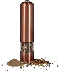 Relaxdays - elektrische pepermolen - automatische kruidenmolen - batterijen bronzen