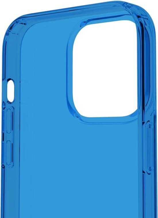 Muvit, Back Cover Geschikt voor Apple iPhone 14 Pro Max, Siliconen, Blauw