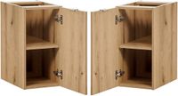 en.casa Badkamerkast Skelbolu 59,5x30,4x40 cm eikenkleurig