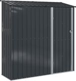 vidaXL Abri de jardin en métal anthracite 203,5 x 73 x 200 cm