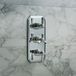Hudson Reed Earlham Mitigeur de douche thermostatique encastré – 2 fonctions – Chromé – Art déco