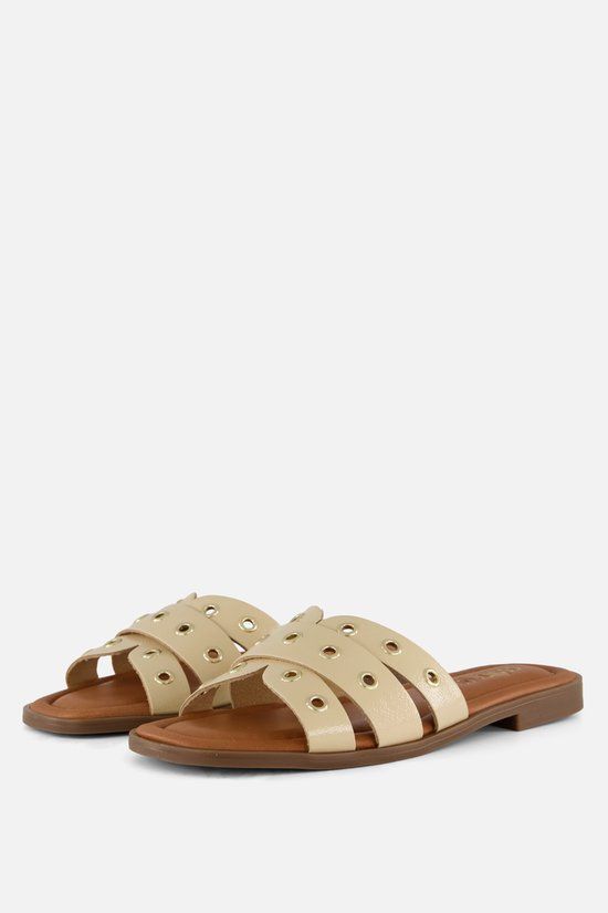 Cellini Slippers beige Leer - Maat 37