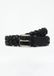 comma - Ceinture en cuir tressé - Noir