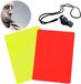 Shenzhen Haorui Industrial Technology Co., Ltd. Cartons d'arbitre set pour football - Set de départ d'arbitre sport - Cartons rouges et jaunes