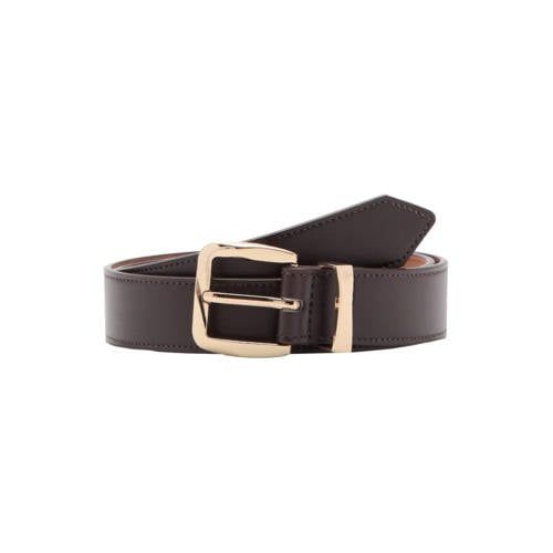 Mango riem donkerbruin