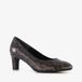 Tamaris dames pumps met panter dessin bruin zwart - Maat 37
