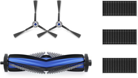 ECOVACS - DEEBOT X8 Family - Standard Service Kit - (1x Rubber Main Brush 2x White Side Brushes 3x Antibacterial Filters)