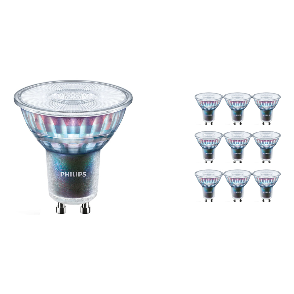 Philips Voordeelpak 10x LEDspot ExpertColor GU10 5.5W 930 25D (MASTER) | Beste Kleurweergave - Warm Wit - Dimbaar - Vervangt 50W