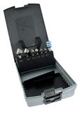 TIVOLY 10332370001 set met 6 walnootfrezen met bithouder, hexa-schacht, 6,35 mm, bevat Ø 6,3/8,3/10,4/12,4/16,5/20,5 mm + 1 bithouder