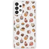 Samsung Bedrukt siliconen hoesje compatibel met Galaxy A33 5G Cupcake vintage