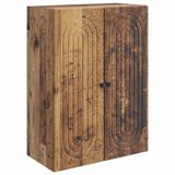 vidaXL Wandkast Oud hout 66 x 34,5 x 90 cm Bewerkt hout