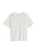 Marc O'Polo Denim dames T-shirt van biologisch katoen met ronde hals, Silky White, XL