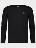 Poederbaas Thermoshirt Lightweight - Heren - Zwart - Maat L