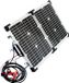 Powerplus Panneau solaire pliable 70 x 47 cm Aluminium Argent/Noir