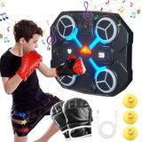 BeltAvenue Holding B.V. Machine à musique, enceinte murale Bluetooth, machine à boxe pour enfants avec gants de boxe, entraînement de boxe mural, Beatpunch Box, boxe électronique pour entraînement à domicile
