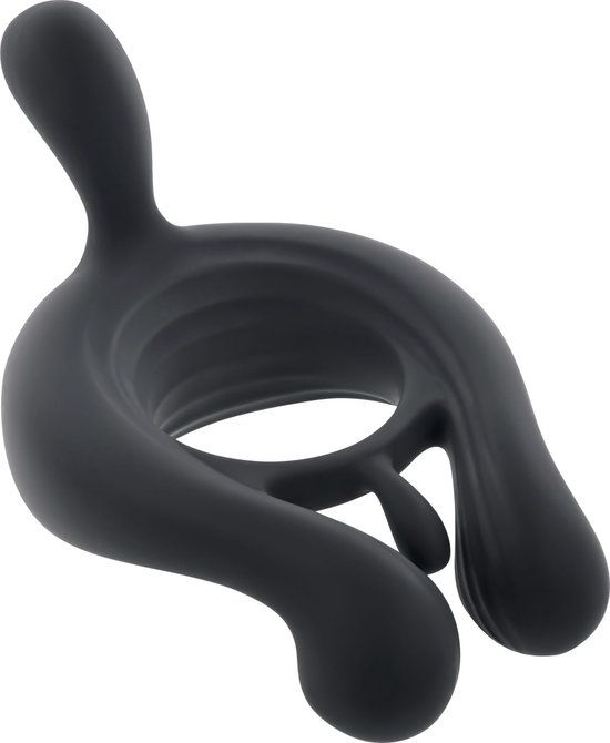 Playboy - Triple Play - Zwart - Vibrerende cockring met afstandsbediening