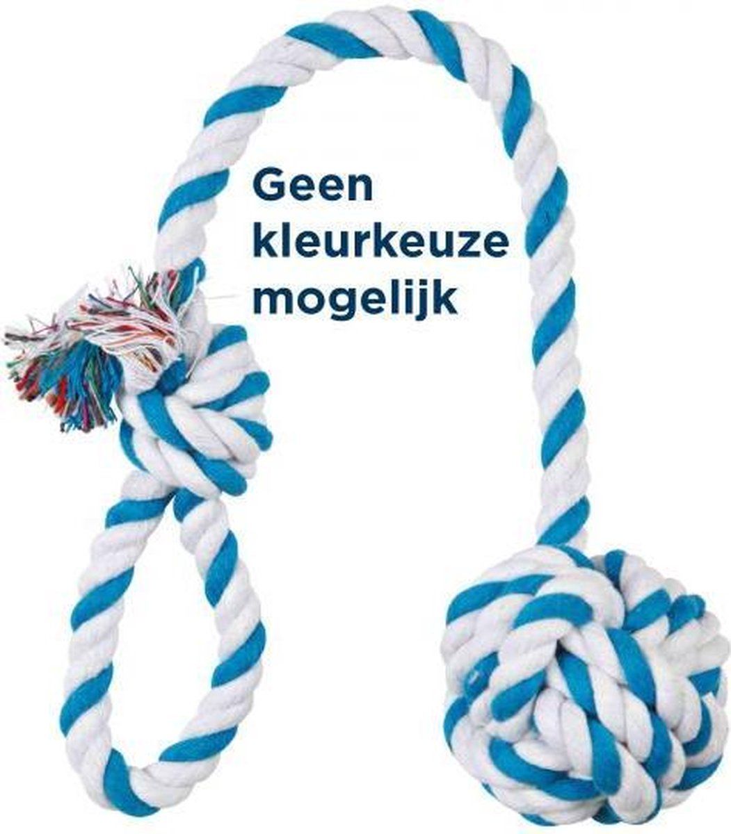 TRIXIE touw met knoopbal assorti 50x7x7 cm 3 st