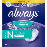 Always Daily Fresh Normal Odour Lock Inlegkruisjes - 54 stuks