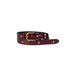 Pinned by K K leren riem met studs bordeauxrood